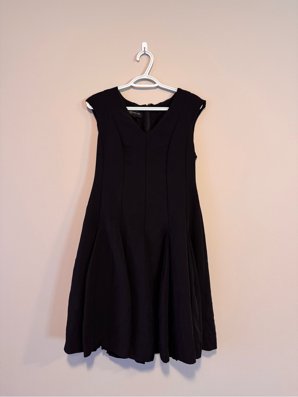 Jones New York Black Midi Fit & Flare Dress